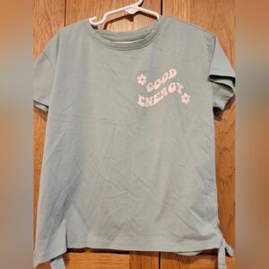 Wonder Nation Girls Side Tie Top. Medium 7-8